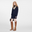 Louis Vuitton D-Ring Trompe L’Oeil Sweater Dress - Women - Ready-to-Wear 1AALIM Dark Blue