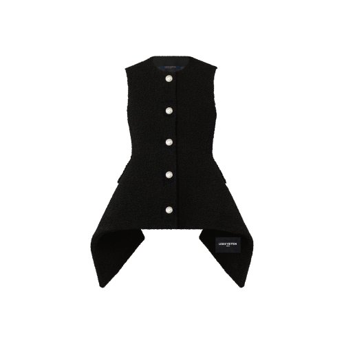 Louis Vuitton Bouclé Wool Peplum Top - Women - Ready-to-Wear 1AALLP