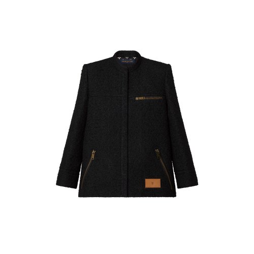 Louis Vuitton Bouclé Wool Officer Jacket - Women - Ready-to-Wear 1AALQL