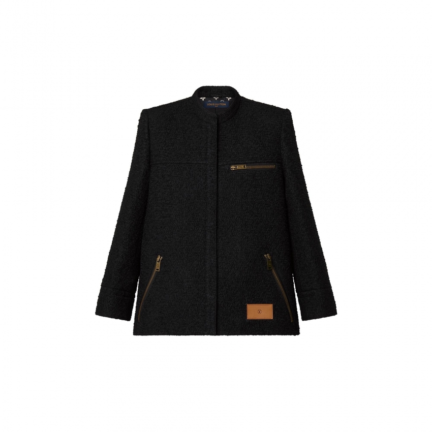Louis Vuitton Bouclé Wool Officer Jacket - Women - Ready-to-Wear 1AALQL