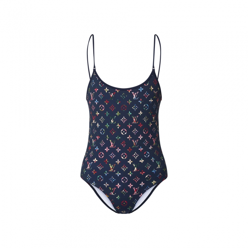 Louis Vuitton Vintage Flower Monogram One-Piece Swimsuit - Women - Ready-to-Wear 1AALTO