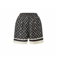 Louis Vuitton Stripe Accent Monogram Pajama Shorts - Women - Ready-to-Wear 1AALV8
