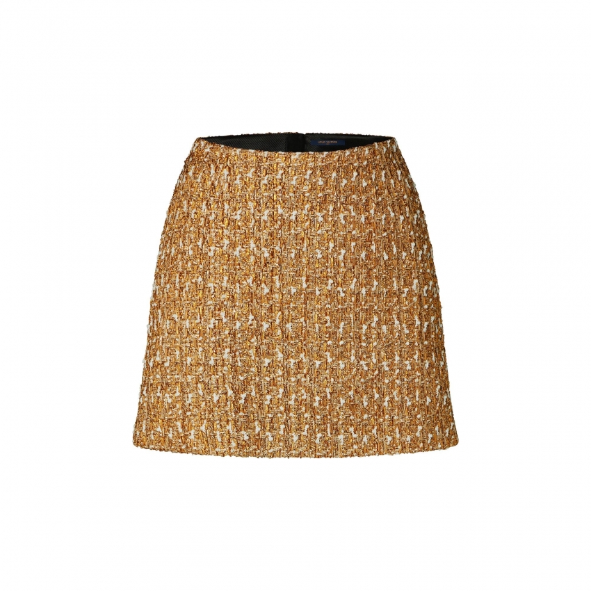 Louis Vuitton Sequin Tweed Mini Skirt - Women - Ready-to-Wear 1AALXE