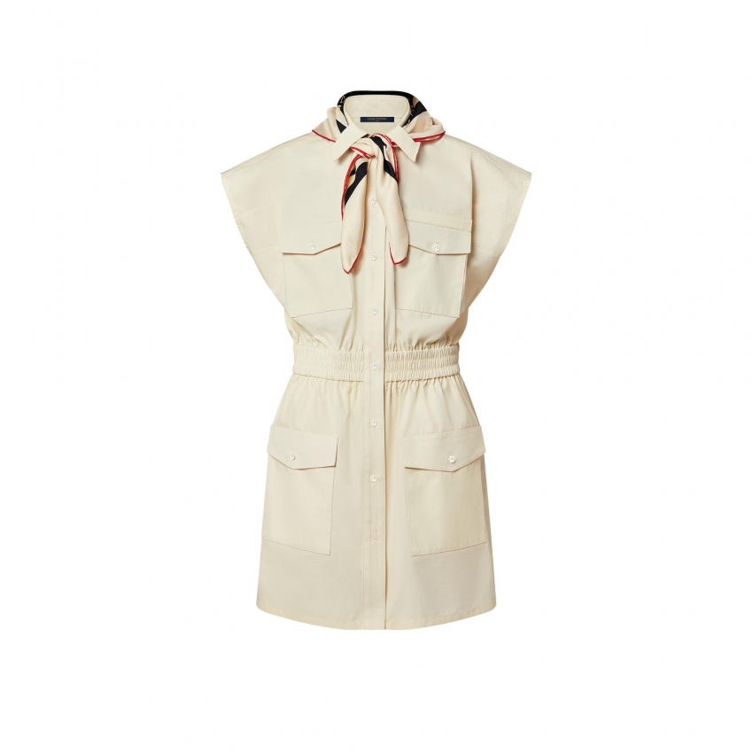 Louis Vuitton Monogram Scarf Safari Shirt Dress - Women - Ready-to-Wear 1AAMFX