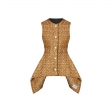 Louis Vuitton Gold Tweed Peplum Top - Women - Ready-to-Wear 1AAMM0