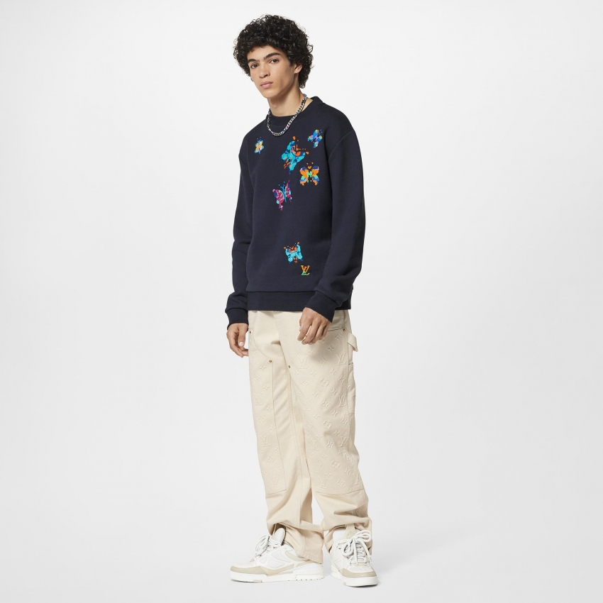 Louis Vuitton LV Butterflies Crewneck Sweatshirt - Men - Ready-to-Wear 1AATBM