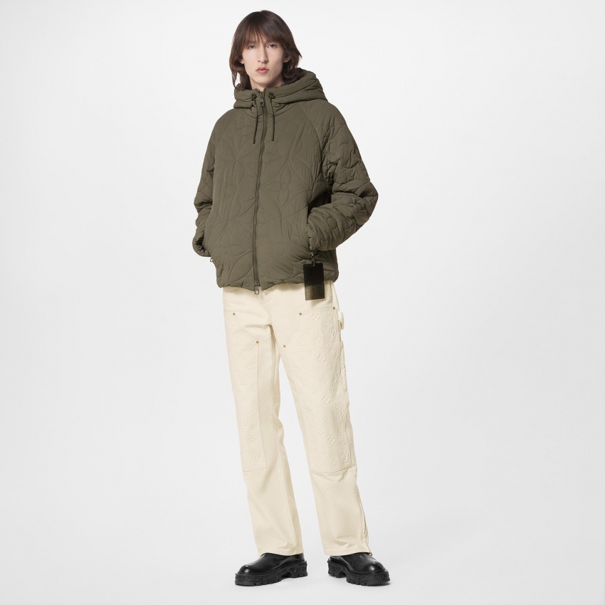 Louis Vuitton LVSE Flower Quilted Hoodie Jacket - Men - Ready-to-Wear 1AAU96