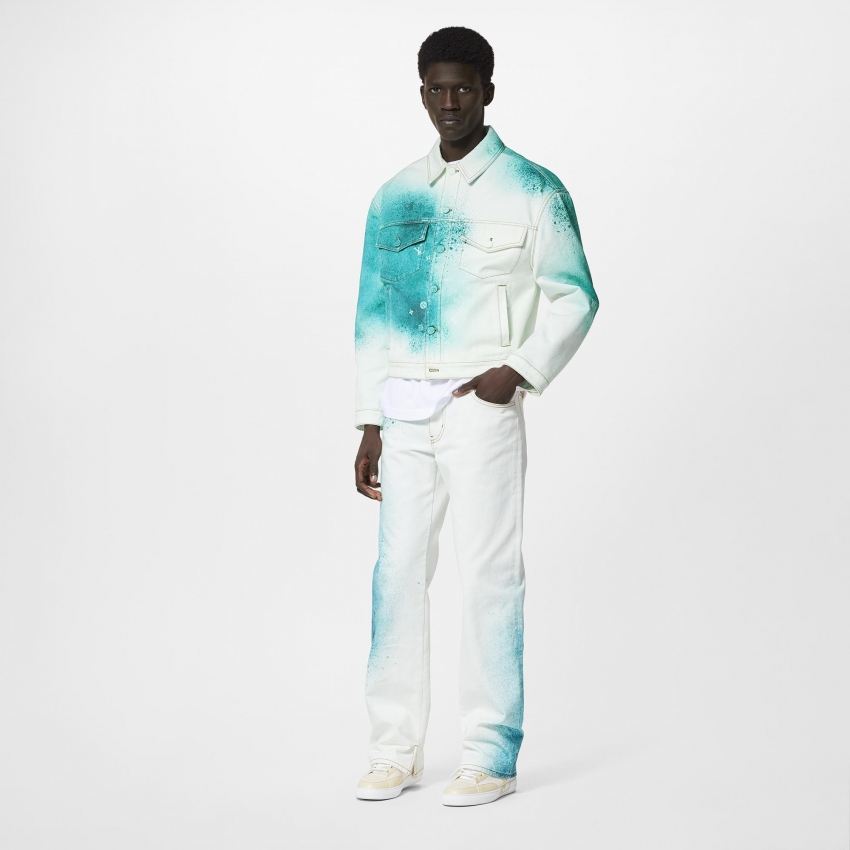 Louis Vuitton LV Spray Denim Jacket - Men - Ready-to-Wear 1AAVCL