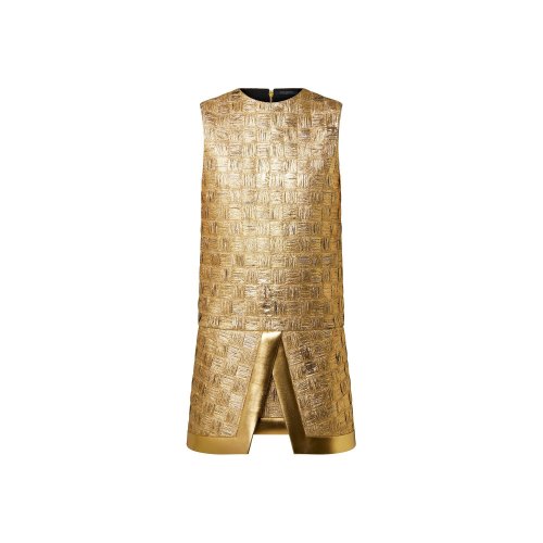 Louis Vuitton Gold Weave Tank Dress - Women - Ready-to-Wear 1AAY82