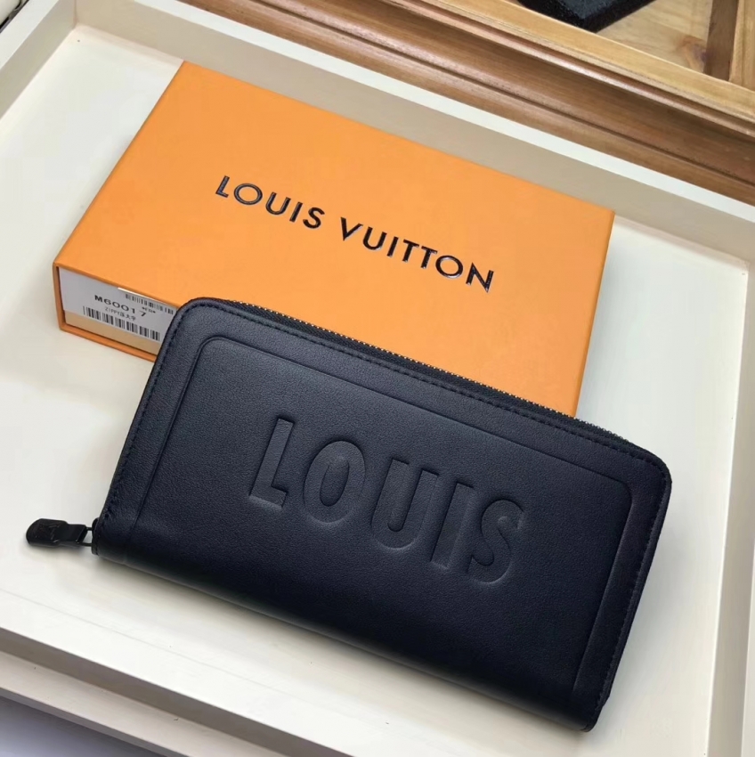 Louis Vuitton Dark Infinity Leather Zippy Wallet M60017