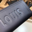 Louis Vuitton Dark Infinity Leather Brazza Wallet M63256 Noir