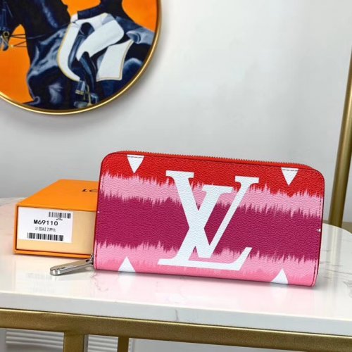 Louis Vuitton Monogram Giant Canvas LV Escale Iconic Zippy Wallet M68841 Red Louis Vuitton Monogram Giant Canvas LV Escale Iconic Zippy Wallet M68841 Red