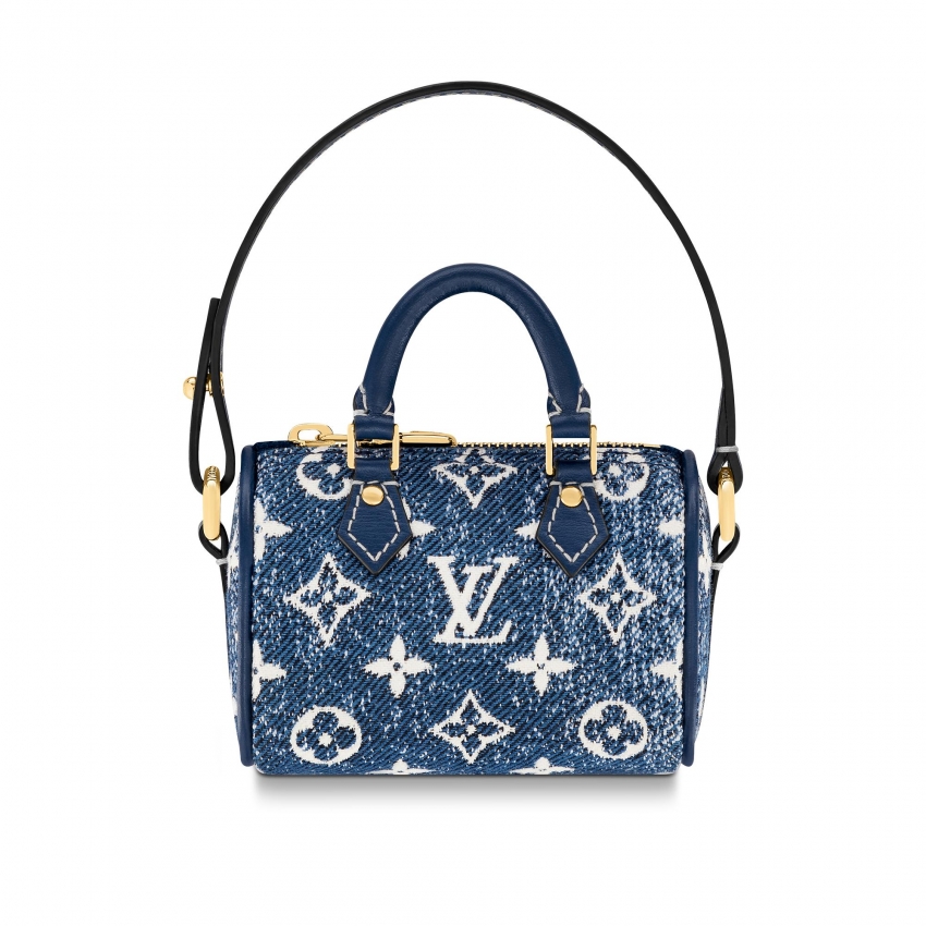 Louis Vuitton Micro Speedy Denim Bag Charm in Blue - Women - Accessories M00546