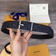 Louis Vuitton Alpes Story Damier Print 40mm Reversible Belt M0077S