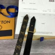 Louis Vuitton Monogram LV Circle 20MM Reversible Belt M0081V Black
