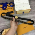 Louis Vuitton Monogram LV Circle 20MM Reversible Belt M0081V Black