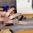 Louis Vuitton Monogram LV Circle 20MM Reversible Belt M0083V Rose Ballerine