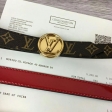 Louis Vuitton Monogram LV Circle 20MM Reversible Belt M0084V Red Scarlett