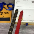 Louis Vuitton Monogram LV Circle 20MM Reversible Belt M0084V Red Scarlett