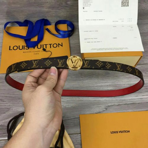 Louis Vuitton Monogram LV Circle 20MM Reversible Belt M0084V Red Scarlett Louis Vuitton Monogram LV Circle 20MM Reversible Belt M0084V Red Scarlett