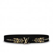 Louis Vuitton Calf leather LV Iconic 35MM Belt M0085U Black