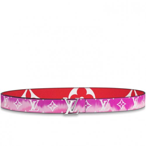 Louis Vuitton Monogram Giant Canvas LV Escale Iconic 30mm Reversible Belt M0258U Red Louis Vuitton Monogram Giant Canvas LV Escale Iconic 30mm Reversible Belt M0258U Red