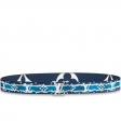 Louis Vuitton Monogram Giant Canvas LV Escale Iconic 30mm Reversible Belt M0259U Blue