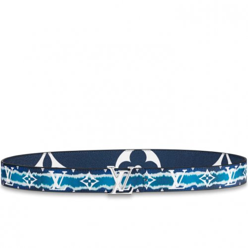 Louis Vuitton Monogram Giant Canvas LV Escale Iconic 30mm Reversible Belt M0259U Blue
