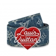 Louis Vuitton LV Denim 40MM Reversible Belt in Blue - Men - Accessories M0465T