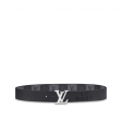 Louis Vuitton LV Pyramide Stripes 40MM Reversible Belt Monogram Eclipse Canvas in Grey - Men - Accessories M0469T