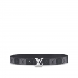 Louis Vuitton LV Pyramide Stripes 40MM Reversible Belt Monogram Eclipse Canvas in Grey - Men - Accessories M0469T