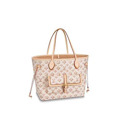 Louis Vuitton Neverfull MM - Women - Handbags M20921 Beige Clair