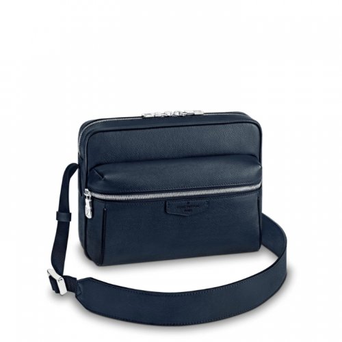 Louis Vuitton Outdoor Messenger PM Taiga Leather Navy Blue - Bags M33435
