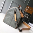 Louis Vuitton Monogram Titanium Keepall Bandouliere 50 M43886
