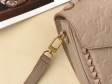 Louis Vuitton Monogram Empreinte leather Pochette Metis M43941 Vison Beige
