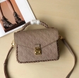 Louis Vuitton Monogram Empreinte leather Pochette Metis M43941 Vison Beige