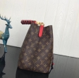 Louis Vuitton Monogram Canvas NéoNoé Bucket Bag M43985 Coquelicot Red