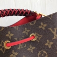 Louis Vuitton Monogram Canvas NéoNoé Bucket Bag M43985 Coquelicot Red