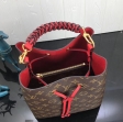 Louis Vuitton Monogram Canvas NéoNoé Bucket Bag M43985 Coquelicot Red