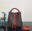 Louis Vuitton Monogram Canvas NéoNoé Bucket Bag M43985 Coquelicot Red