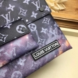 Louis Vuitton Monogram Galaxy Coated Canvas Pochette Alpha Triple M44177