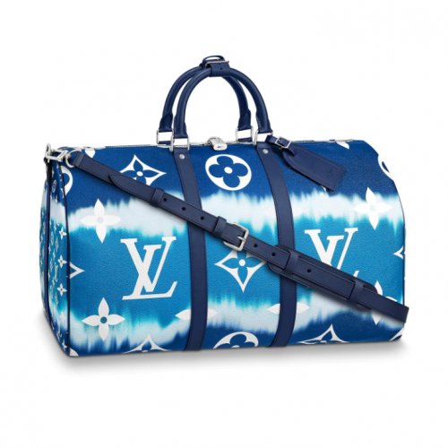 Louis Vuitton Monogram Giant Canvas LV Escale Keepall Bandoulière 50 Travel Bag M45117 Louis Vuitton Monogram Giant Canvas LV Escale Keepall Bandoulière 50 Travel Bag M45117