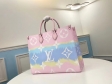 Louis Vuitton Monogram Giant Canvas LV Escale Onthego GM Tote Bag M45119 Pastel Pink