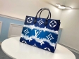 Louis Vuitton Monogram Giant Canvas LV Escale Onthego GM Tote Bag M45120 Bleu