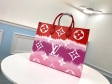Louis Vuitton Monogram Giant Canvas LV Escale Onthego GM Tote Bag M45121 Rouge Red
