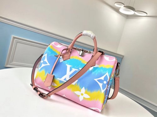 Louis Vuitton Monogram Giant Canvas LV Escale Speedy Bandoulière 30 M45123 Pastel Pink