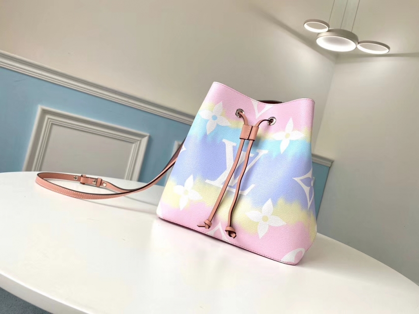 Louis Vuitton Monogram Giant Canvas LV Escale NéoNoé Bucket Bag M45124 Pastel Pink