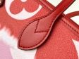 Louis Vuitton Monogram Giant Canvas LV Escale Neverfull MM Tote Bag M45127 Rouge Red