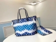 Louis Vuitton Monogram Giant Canvas LV Escale Neverfull MM Tote Bag M45128 Bleu