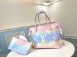 Louis Vuitton Monogram Giant Canvas LV Escale Neverfull MM Tote Bag M45270 Pastel Pink